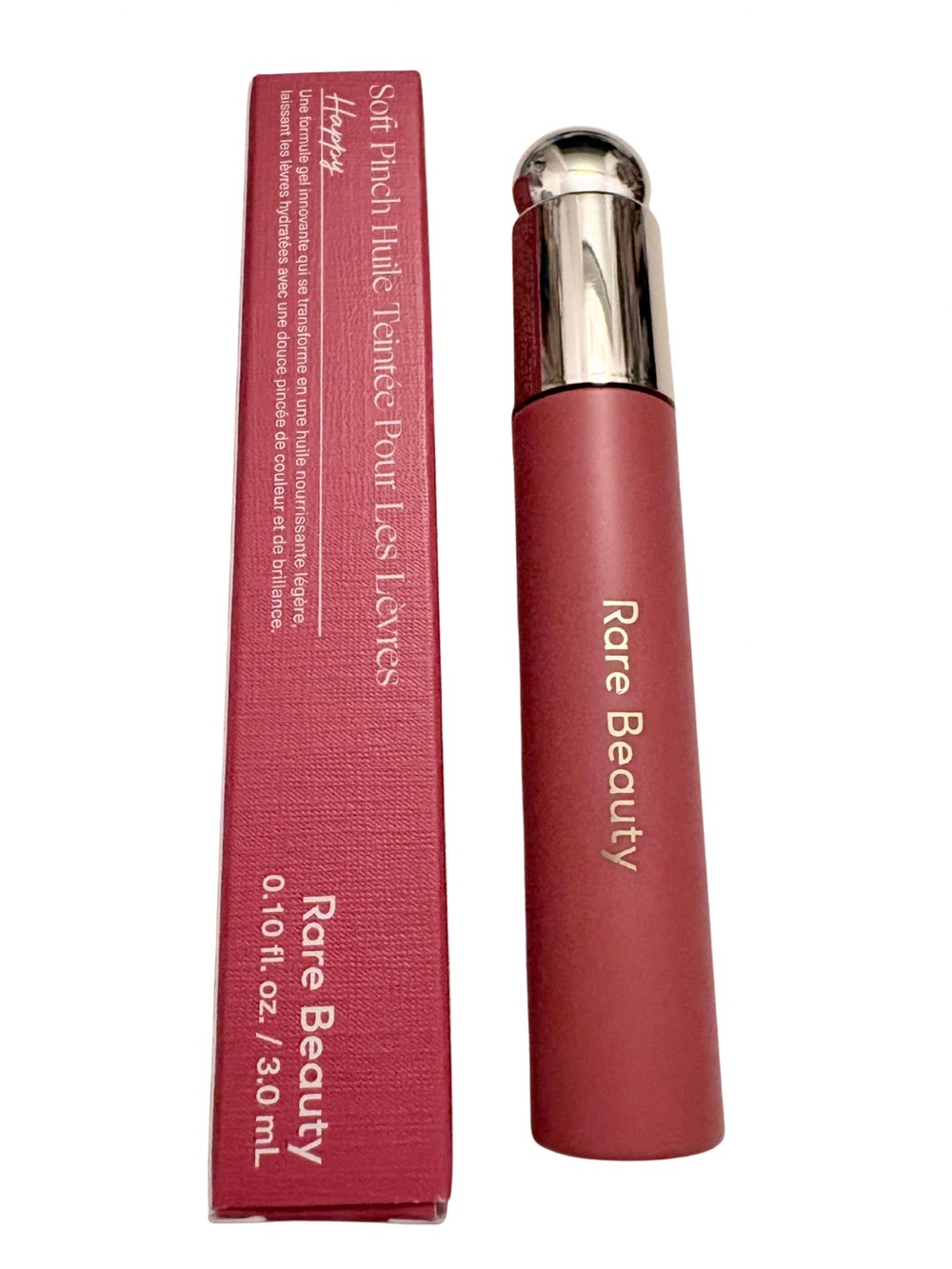 Rare Beauty Soft Pinch Tinted Lip Oil Happy 3 mL NIB